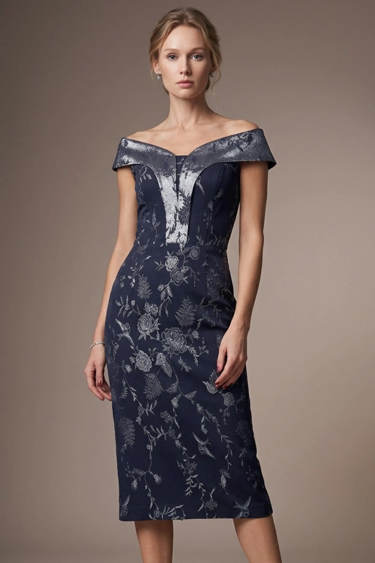 Florence Off Shoulder Pencil dress