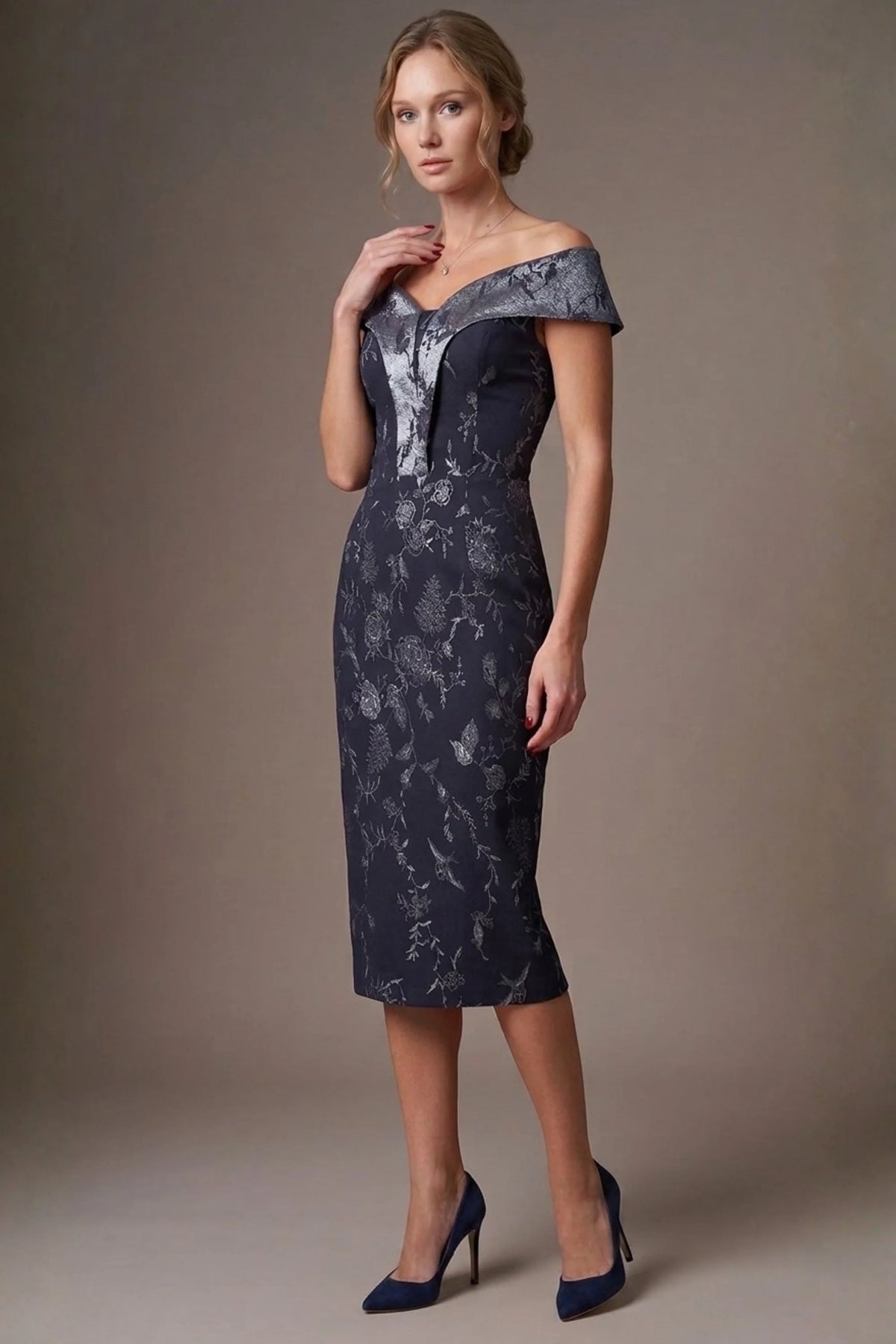 Florence Off Shoulder Pencil dress