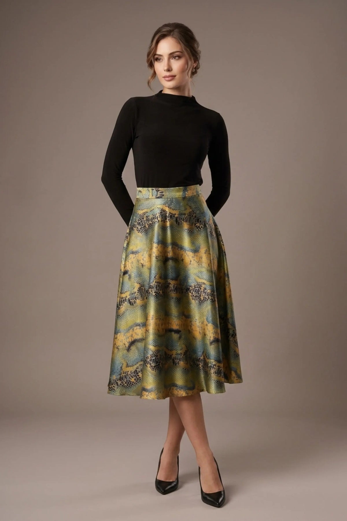 Gwendolyn Midi Length Skirt – Diva Catwalk, image 6