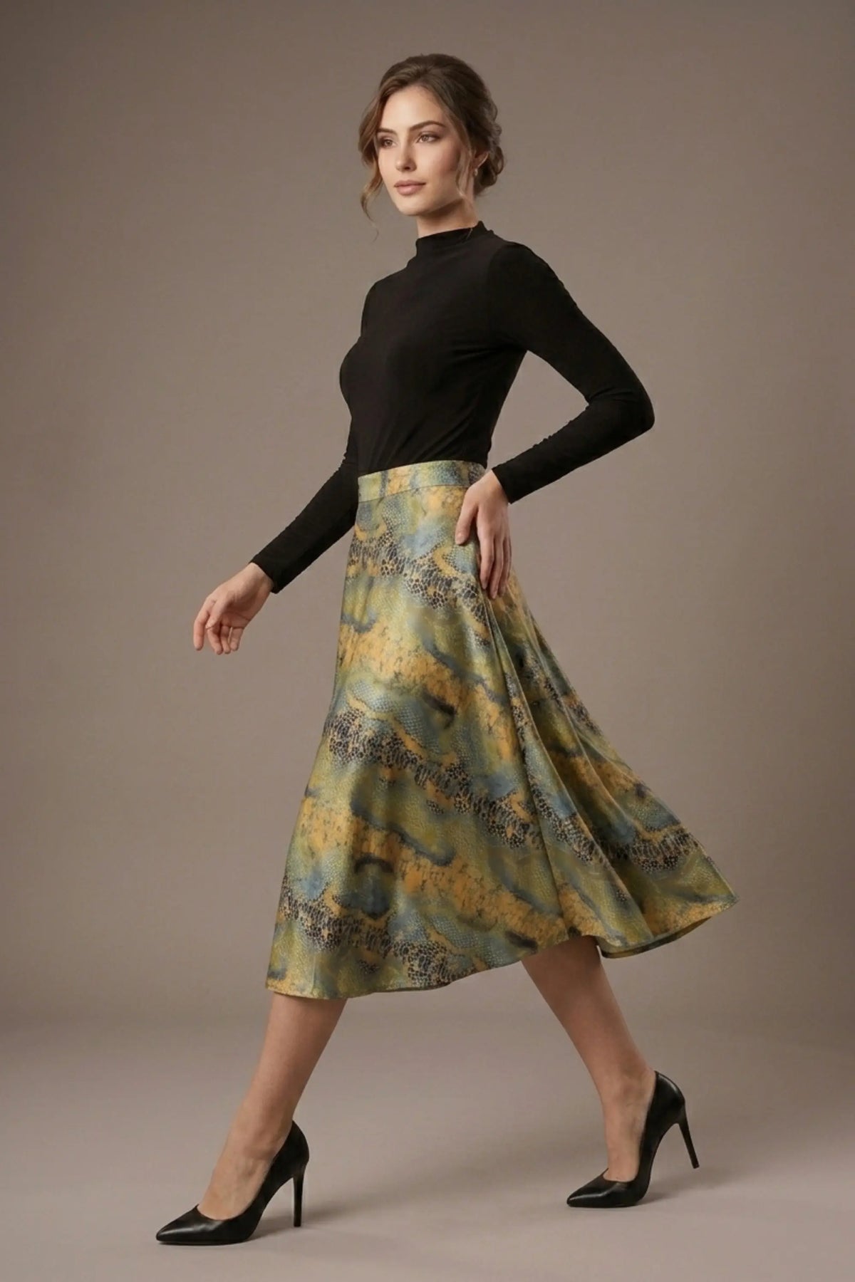 Gwendolyn Midi Length Skirt – Diva Catwalk, image 5