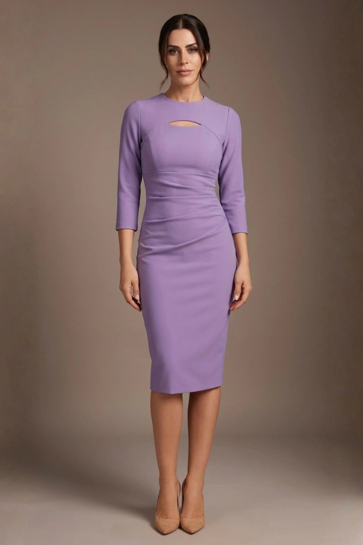 Clementine Keyhole Sleeved Pencil Dress – Diva Catwalk, image 8