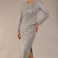 Zeta Glitter Two-Piece Set in Iris Silver – detail
