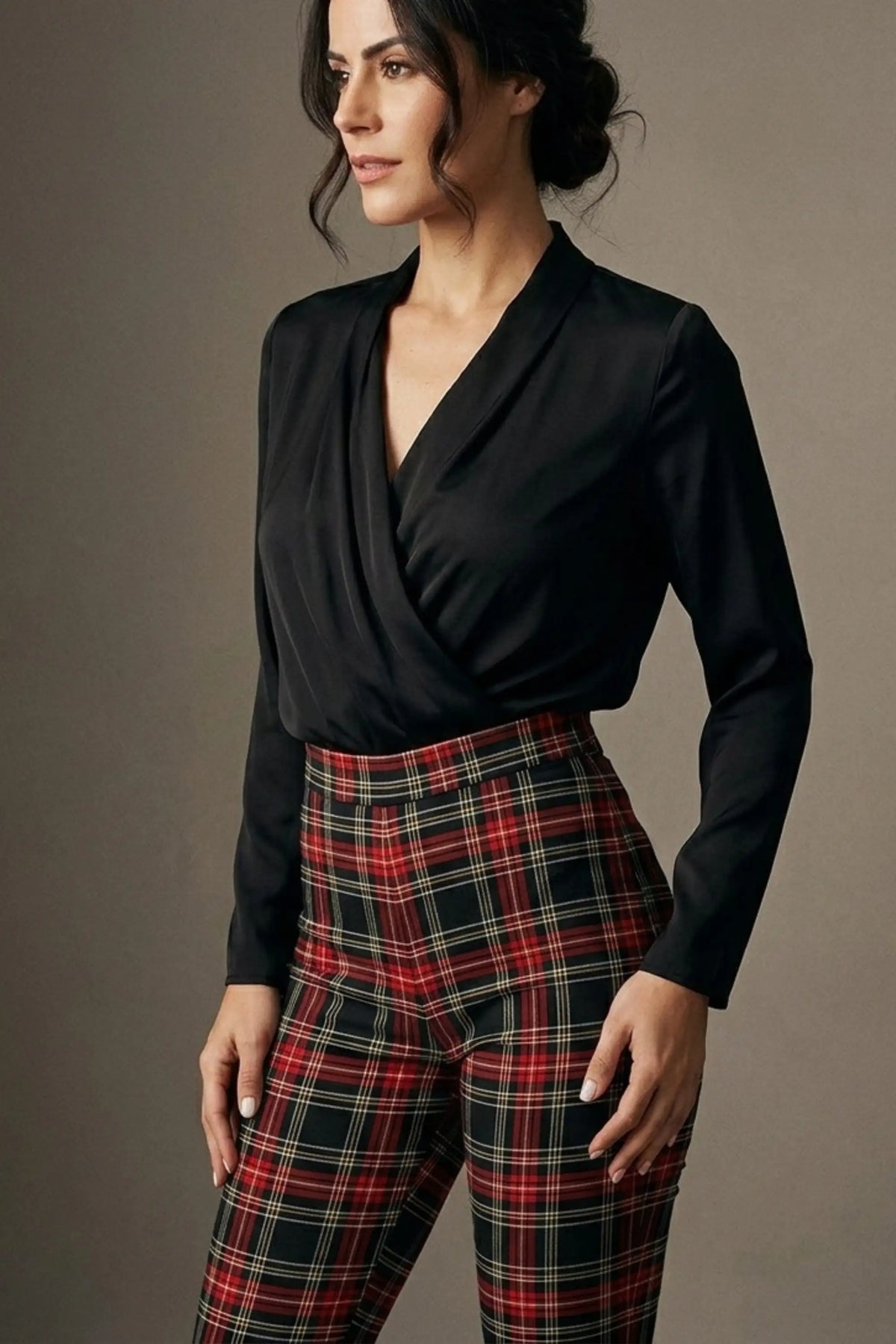 Cressida Tartan Stretch Trousers – Diva Catwalk, image 3