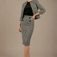 Kaira Cropped Dogtooth Stretch Jacket
