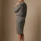 Kaira Cropped Dogtooth Stretch Jacket