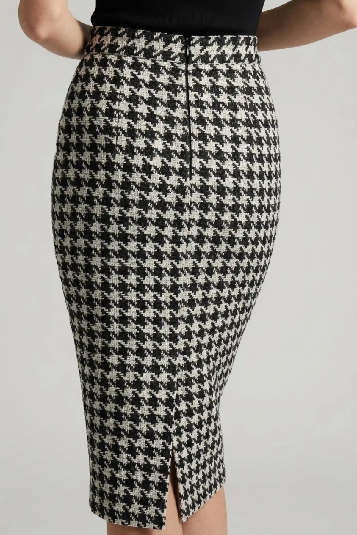 Solara Dogtooth Stretch Pencil Skirt – Diva Catwalk, image 20