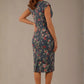 Nora Asymmetric Floral Jacquard Dress 