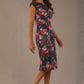 Nora Asymmetric Floral Jacquard Dress 