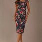 Nora Asymmetric Floral Jacquard Dress 