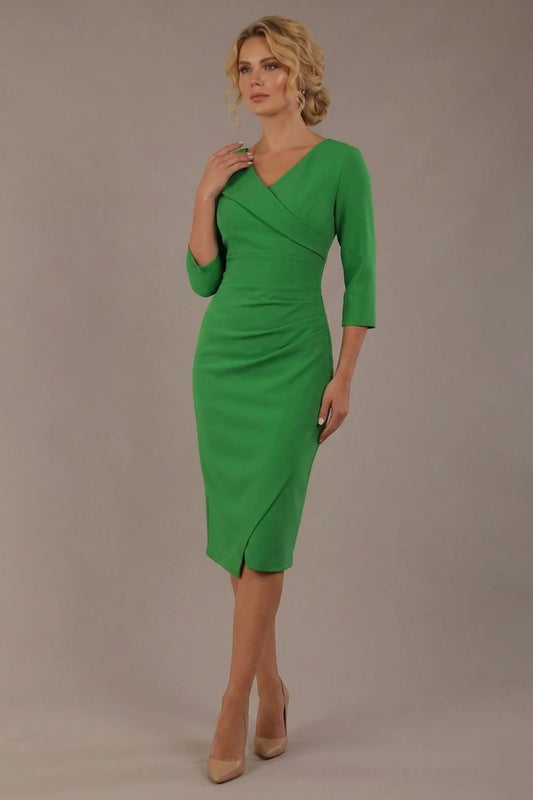 Adley Asymmetric Draped Dress