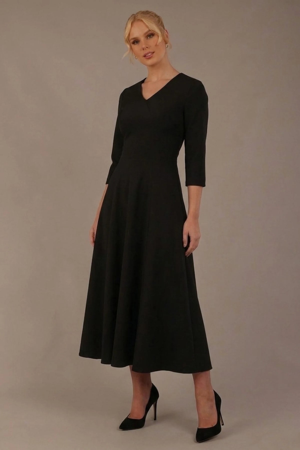 Nova V-Neck A-Line Midaxi Dress – Diva Catwalk, image 16