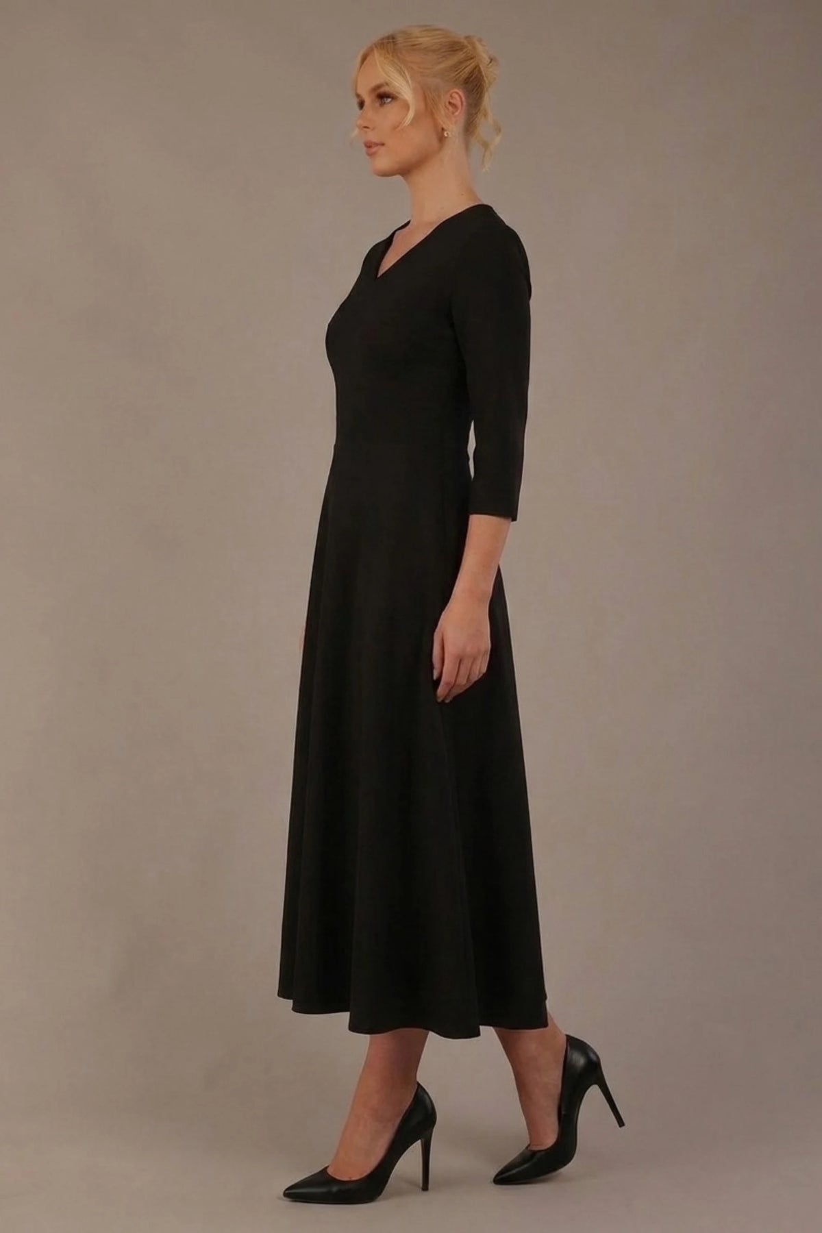 Nova V-Neck A-Line Midaxi Dress – Diva Catwalk, image 17