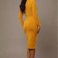 Cassidy Cowl Neck Pencil Dress 