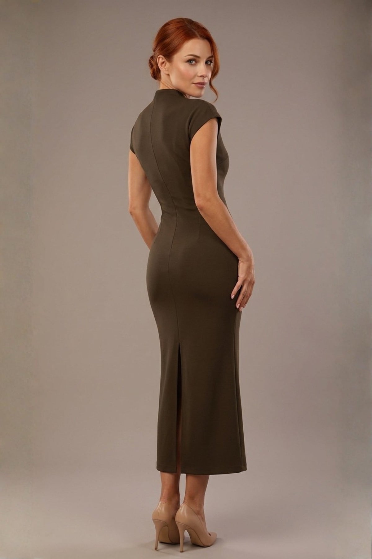Kaden High Neck Midaxi Dress – Diva Catwalk, image 26