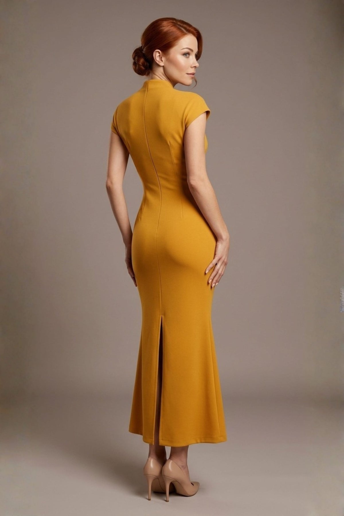 Kaden High Neck Midaxi Dress – Diva Catwalk, image 5
