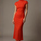 Kaden High Neck Midaxi Dress 
