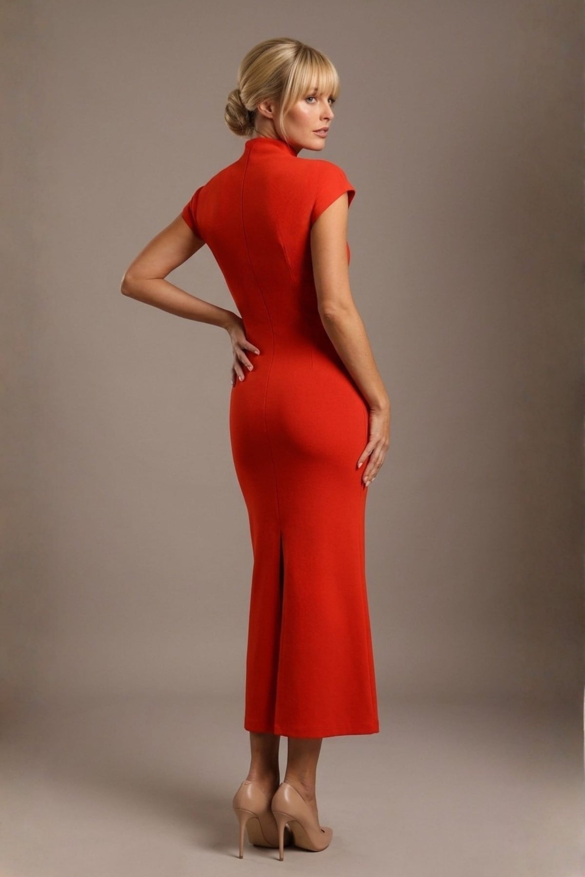 Kaden High Neck Midaxi Dress – Diva Catwalk, image 9