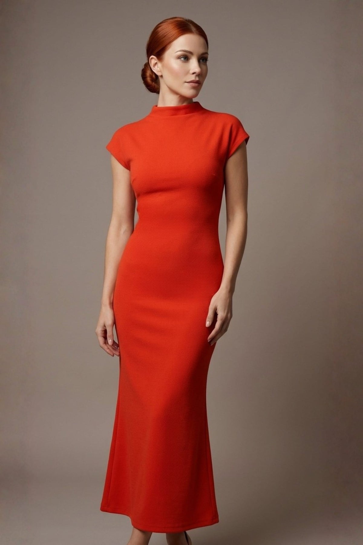 Kaden High Neck Midaxi Dress – Diva Catwalk, image 10