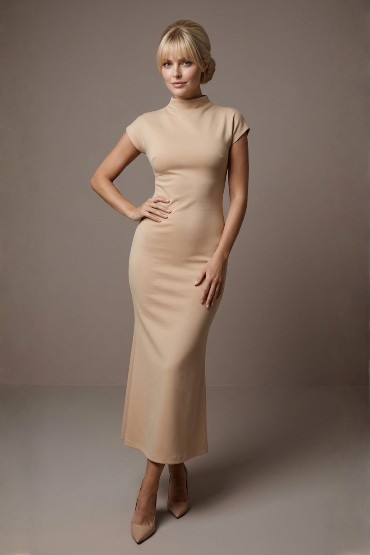 Kaden High Neck Midaxi Dress – Diva Catwalk, image 28