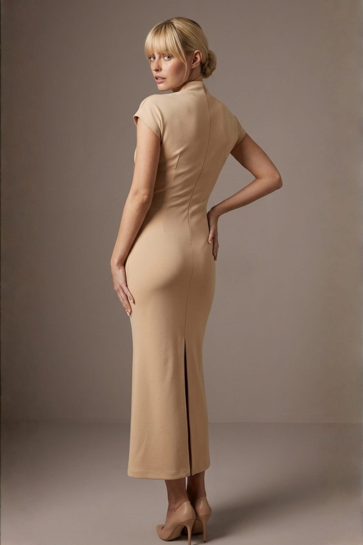 Kaden High Neck Midaxi Dress – Diva Catwalk, image 29