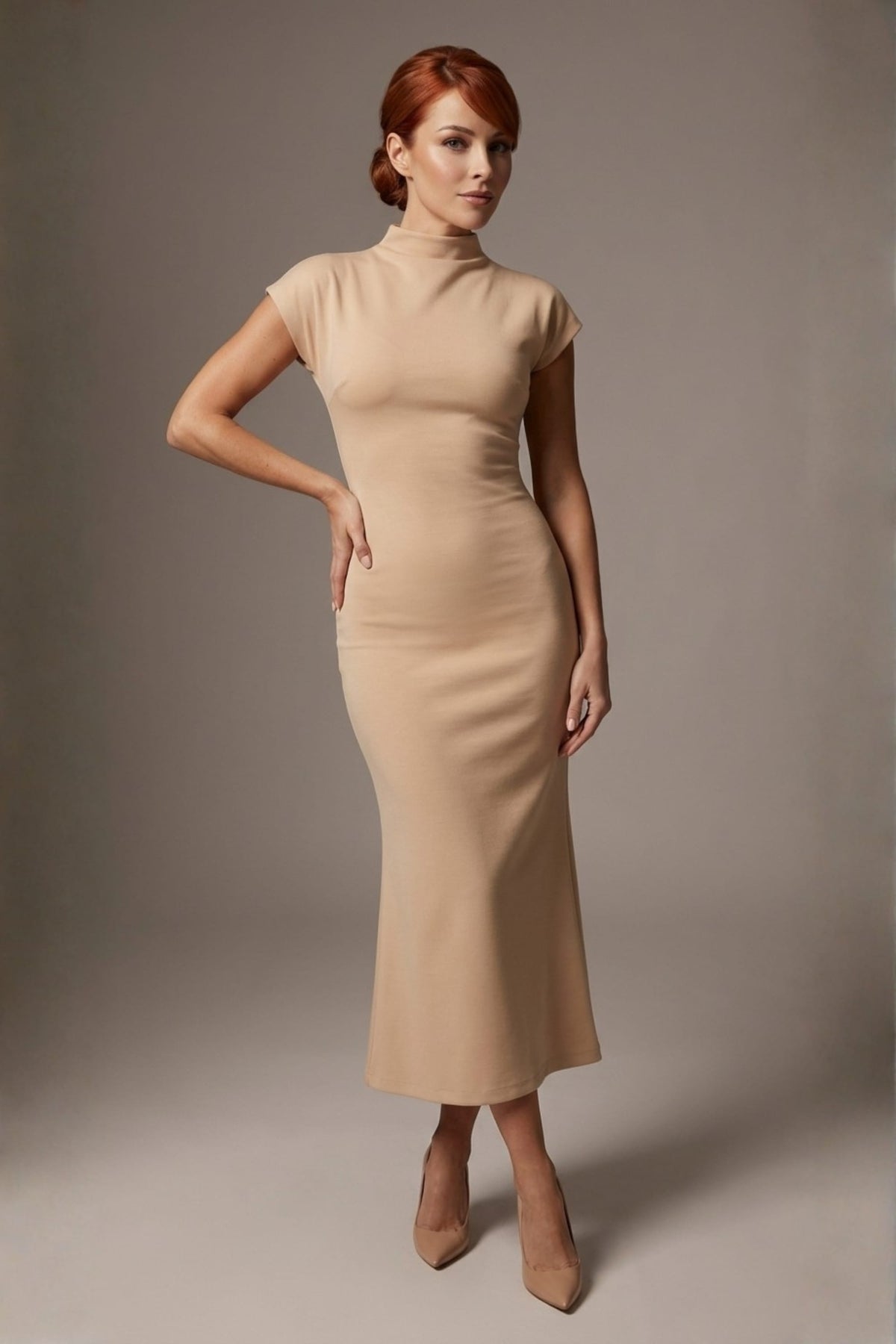 Kaden High Neck Midaxi Dress – Diva Catwalk, image 30