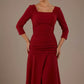 Rowan Ruched Square Neck Dress 
