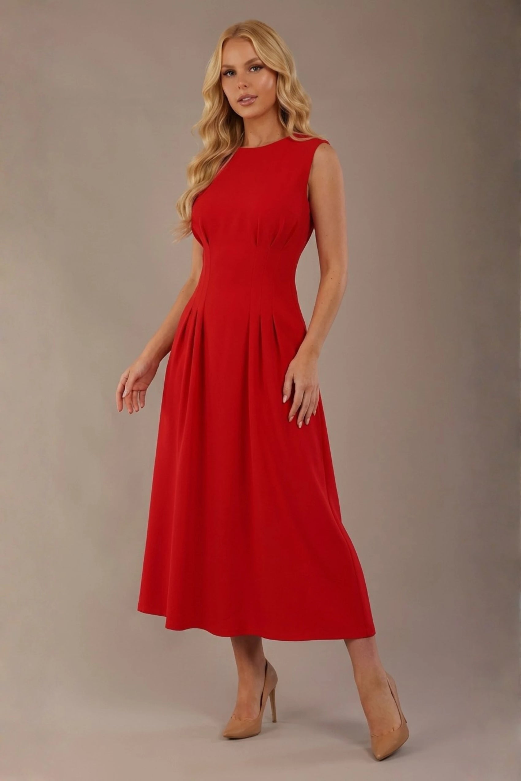 Cleo Pleated Midaxi Dress