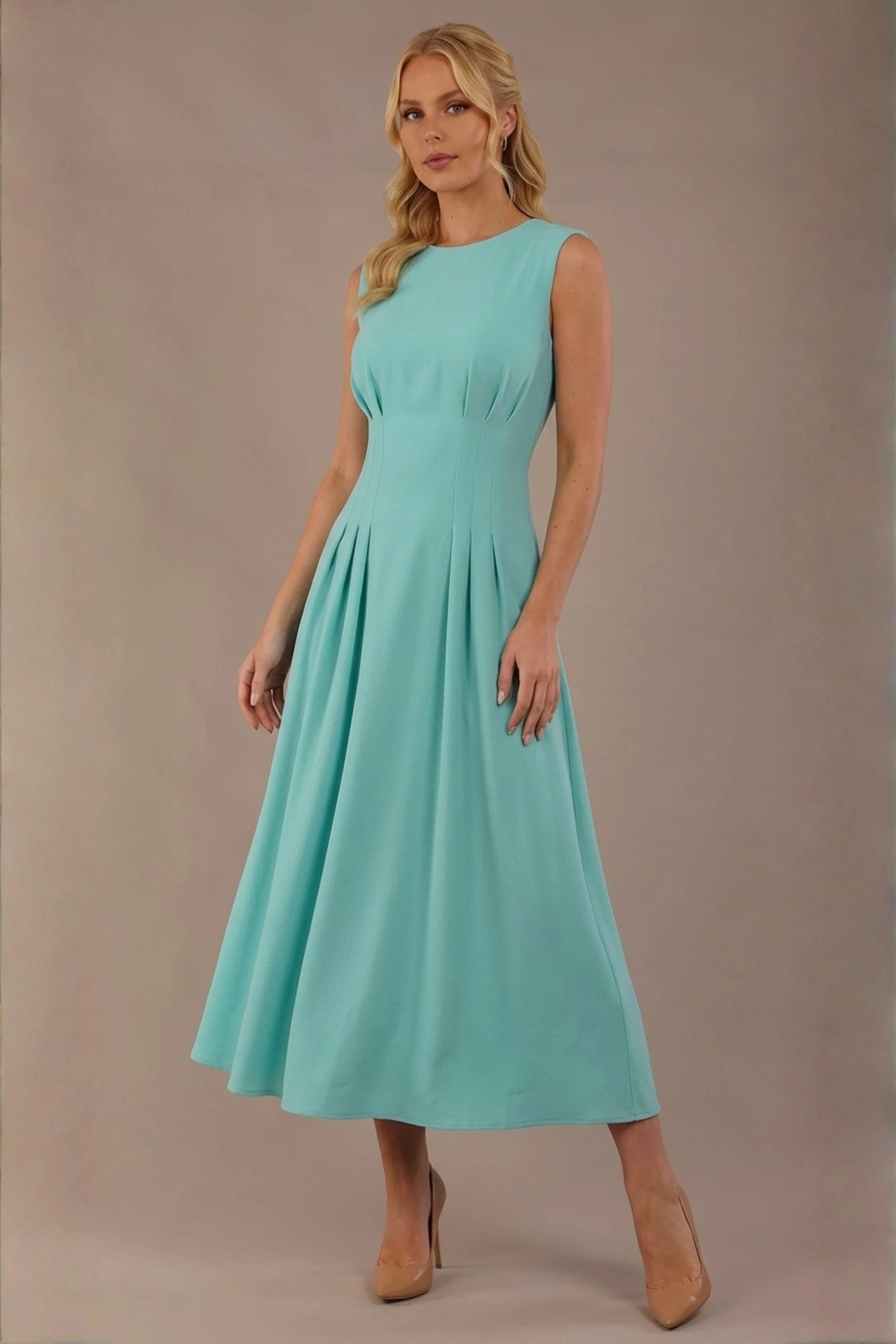 Cleo Pleated Midaxi Dress 