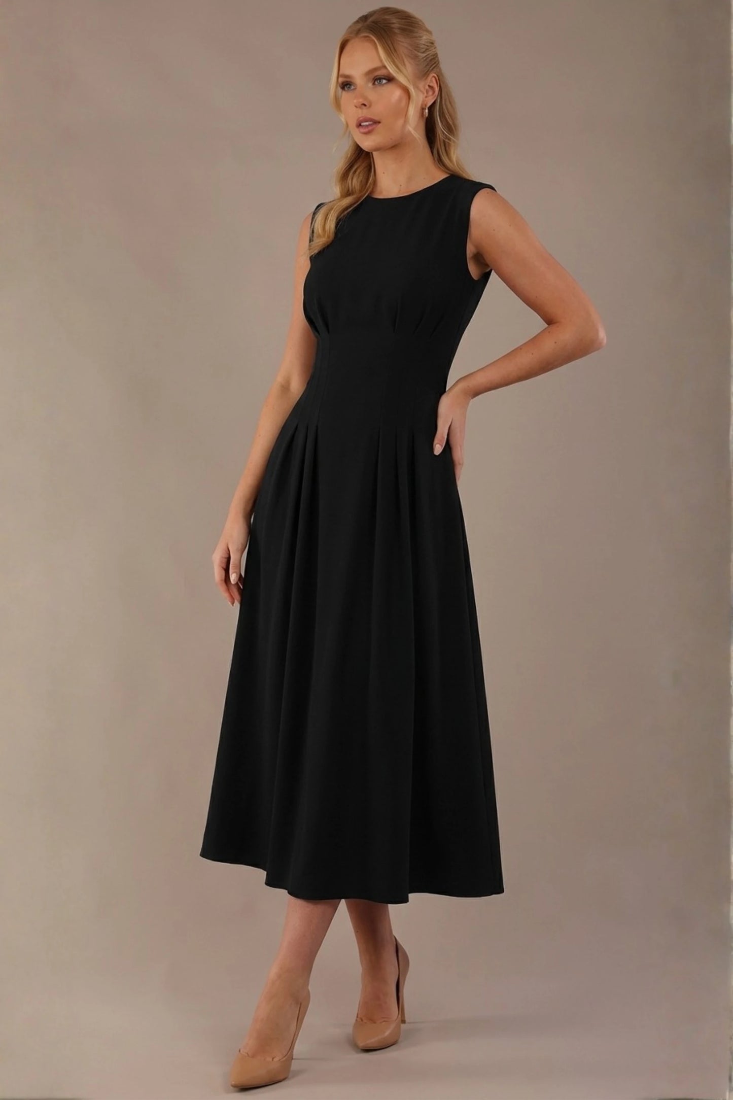 Cleo Pleated Midaxi Dress 