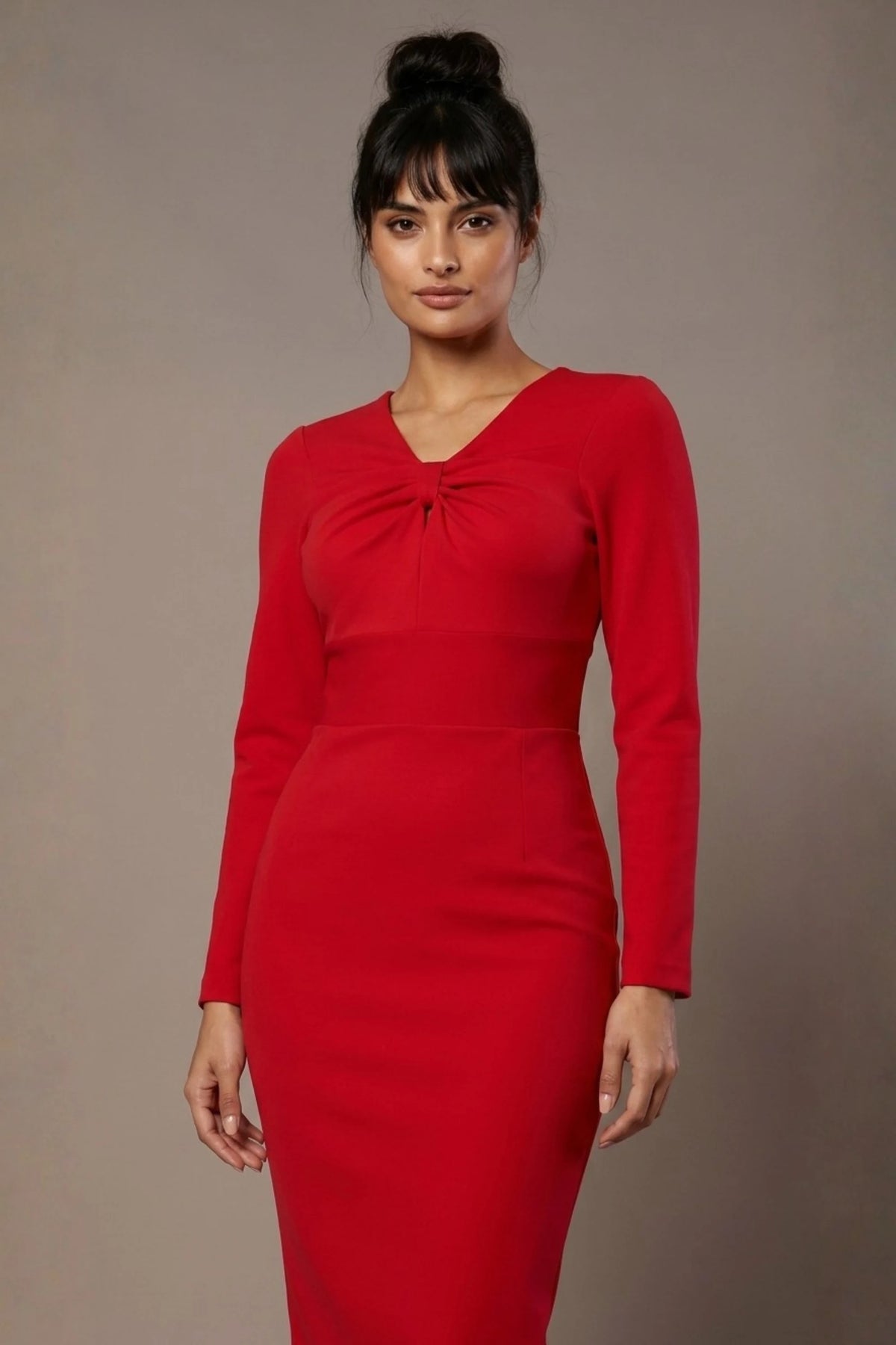 Heidi Sculpted Long Sleeve Pencil Dress – Diva Catwalk, image 7