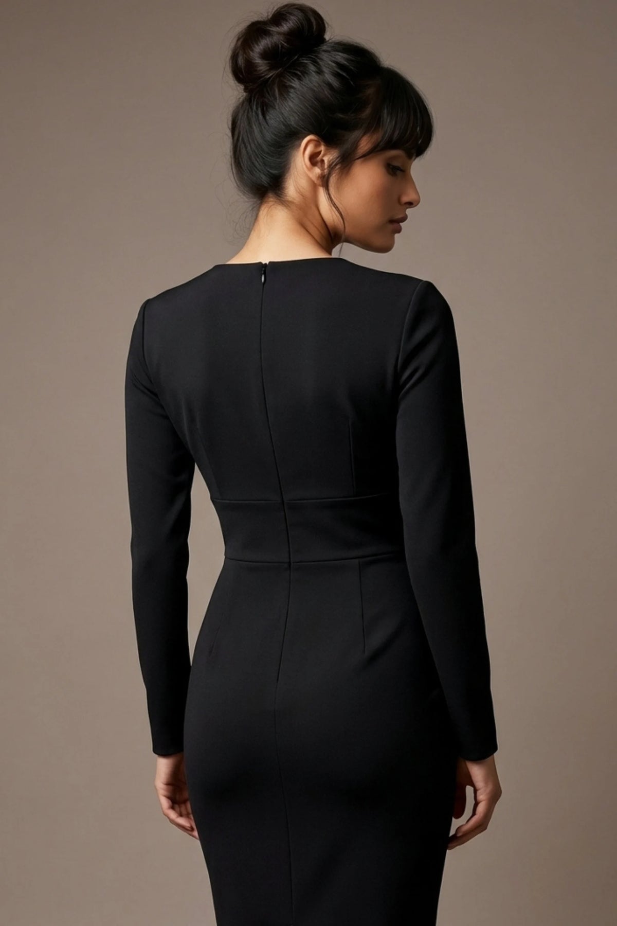Heidi Sculpted Long Sleeve Pencil Dress – Diva Catwalk, image 30
