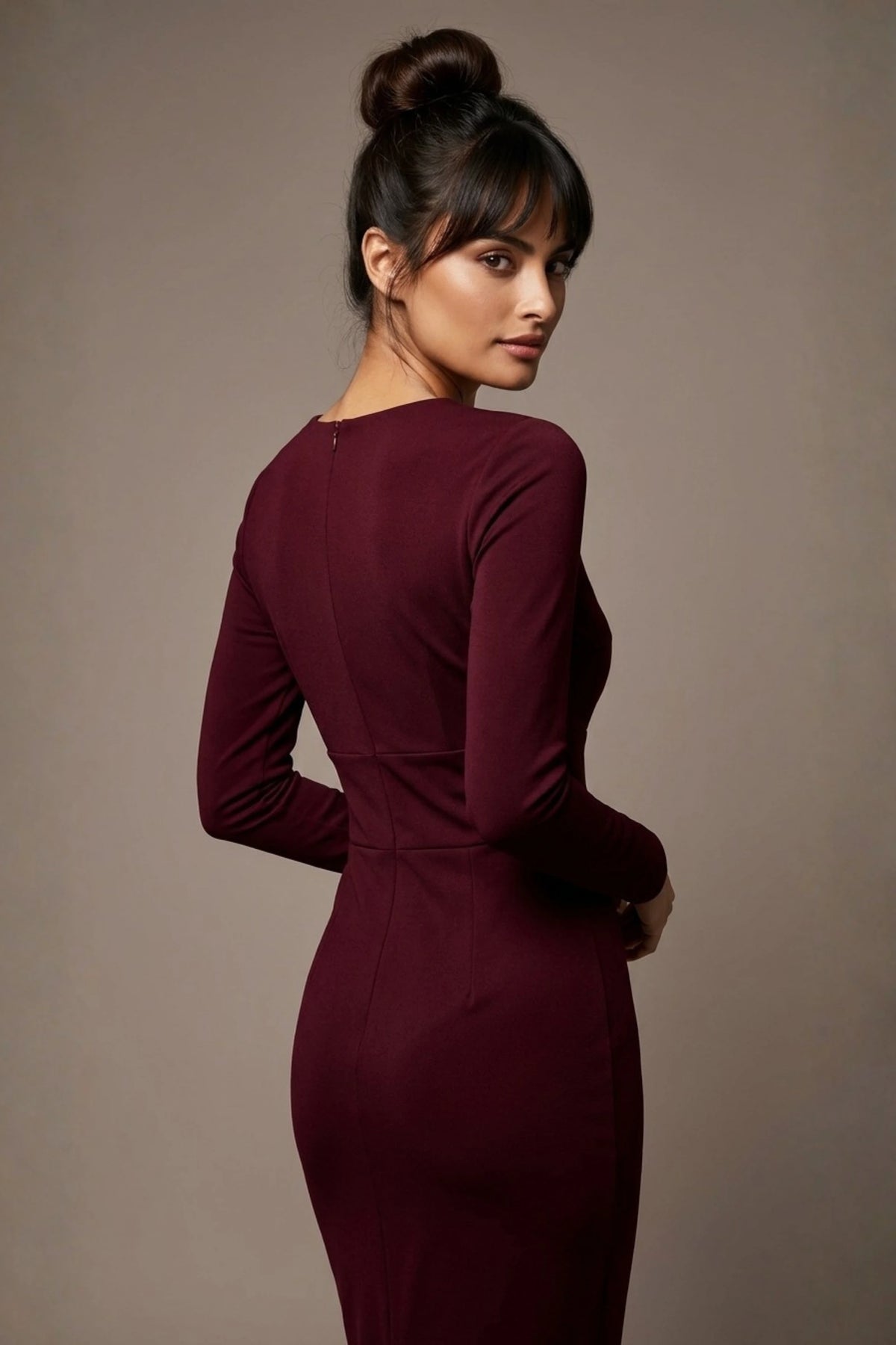 Heidi Sculpted Long Sleeve Pencil Dress – Diva Catwalk, image 37