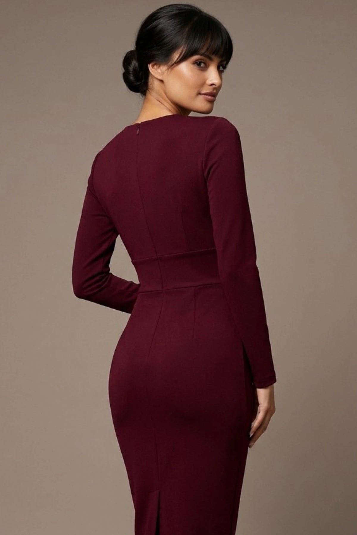 Heidi Sculpted Long Sleeve Pencil Dress – Diva Catwalk, image 38