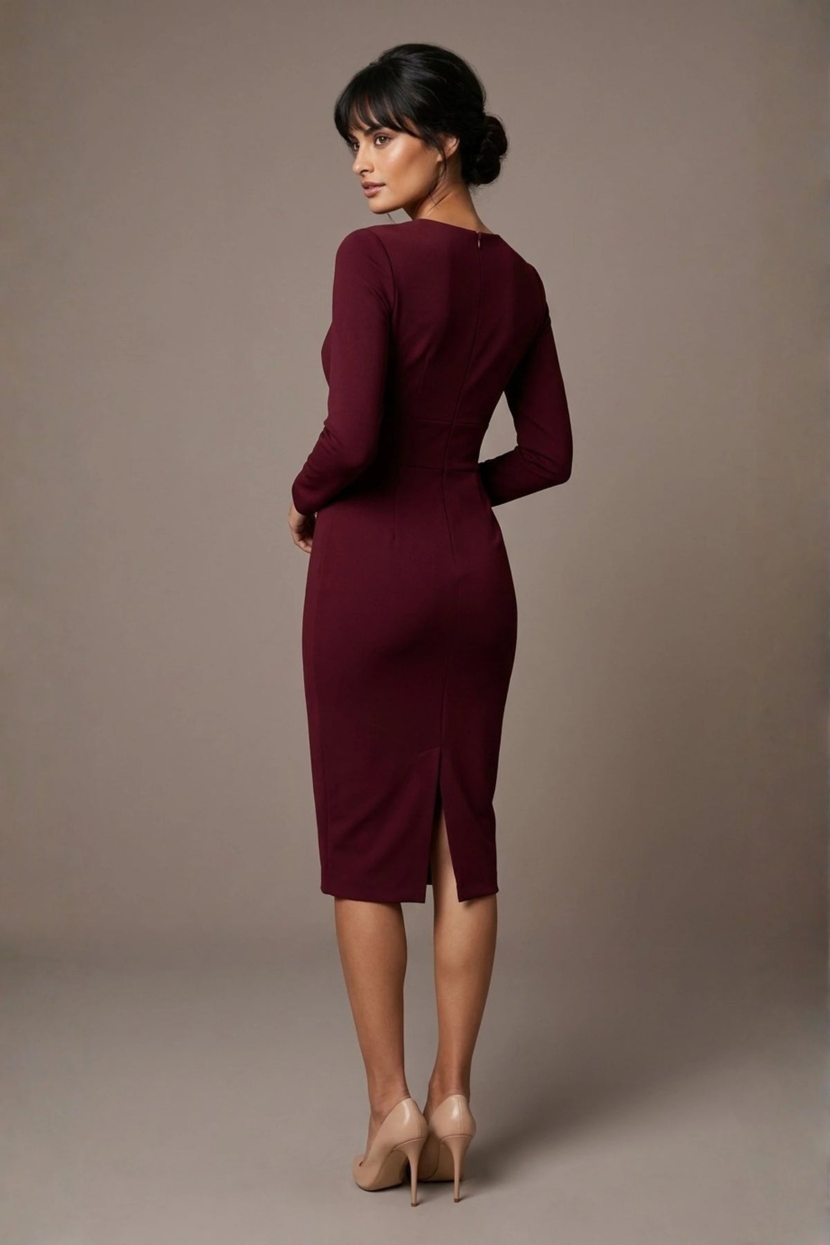 Heidi Sculpted Long Sleeve Pencil Dress – Diva Catwalk, image 39
