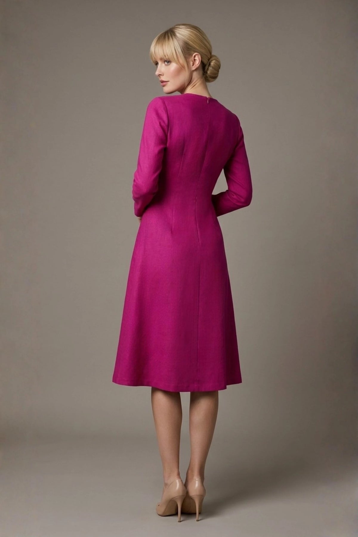 Turner Long Sleeve A-Line Dress – Diva Catwalk, image 5