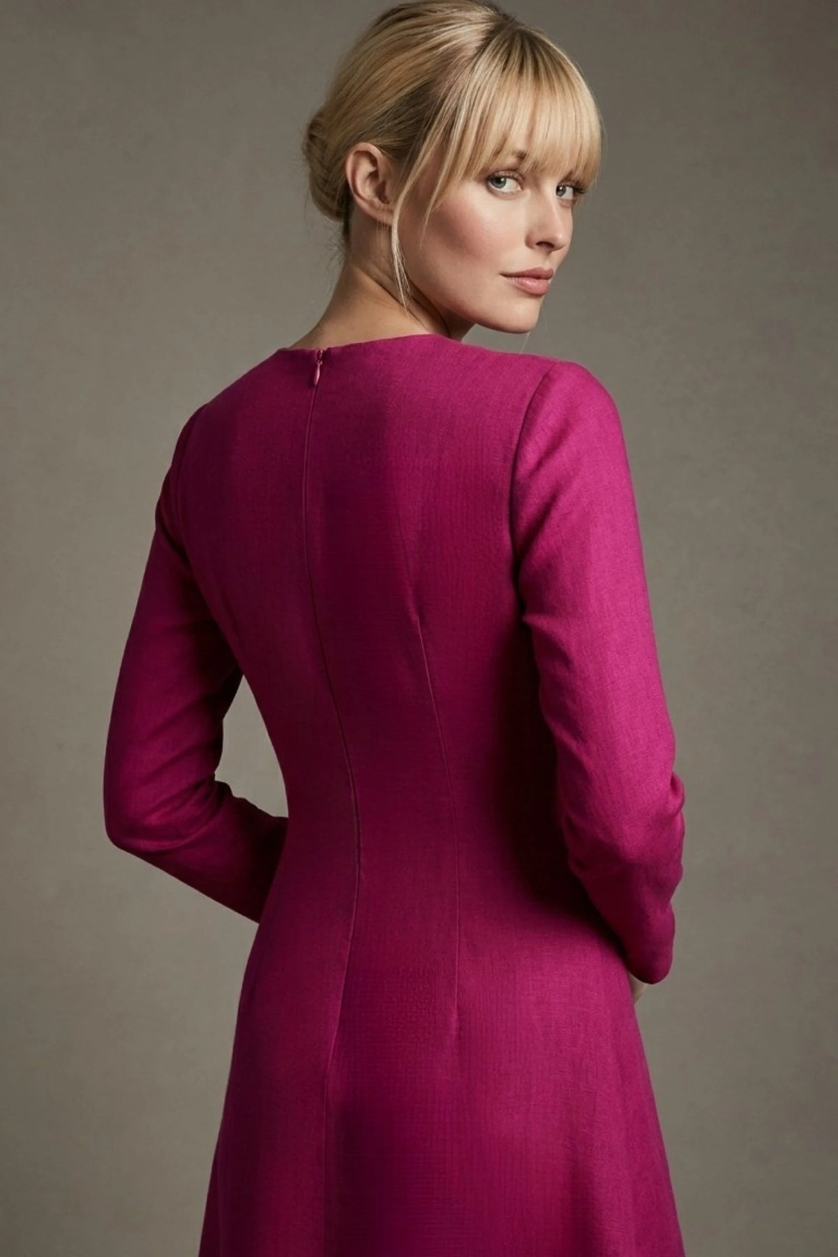 Turner Long Sleeve A-Line Dress – Diva Catwalk, image 3