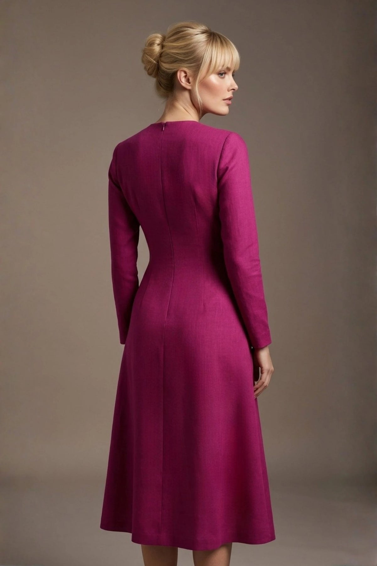 Turner Long Sleeve A-Line Dress – Diva Catwalk, image 4