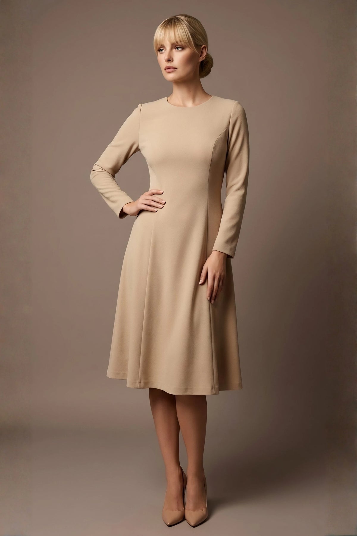 Turner Long Sleeve A-Line Dress – Diva Catwalk, image 19