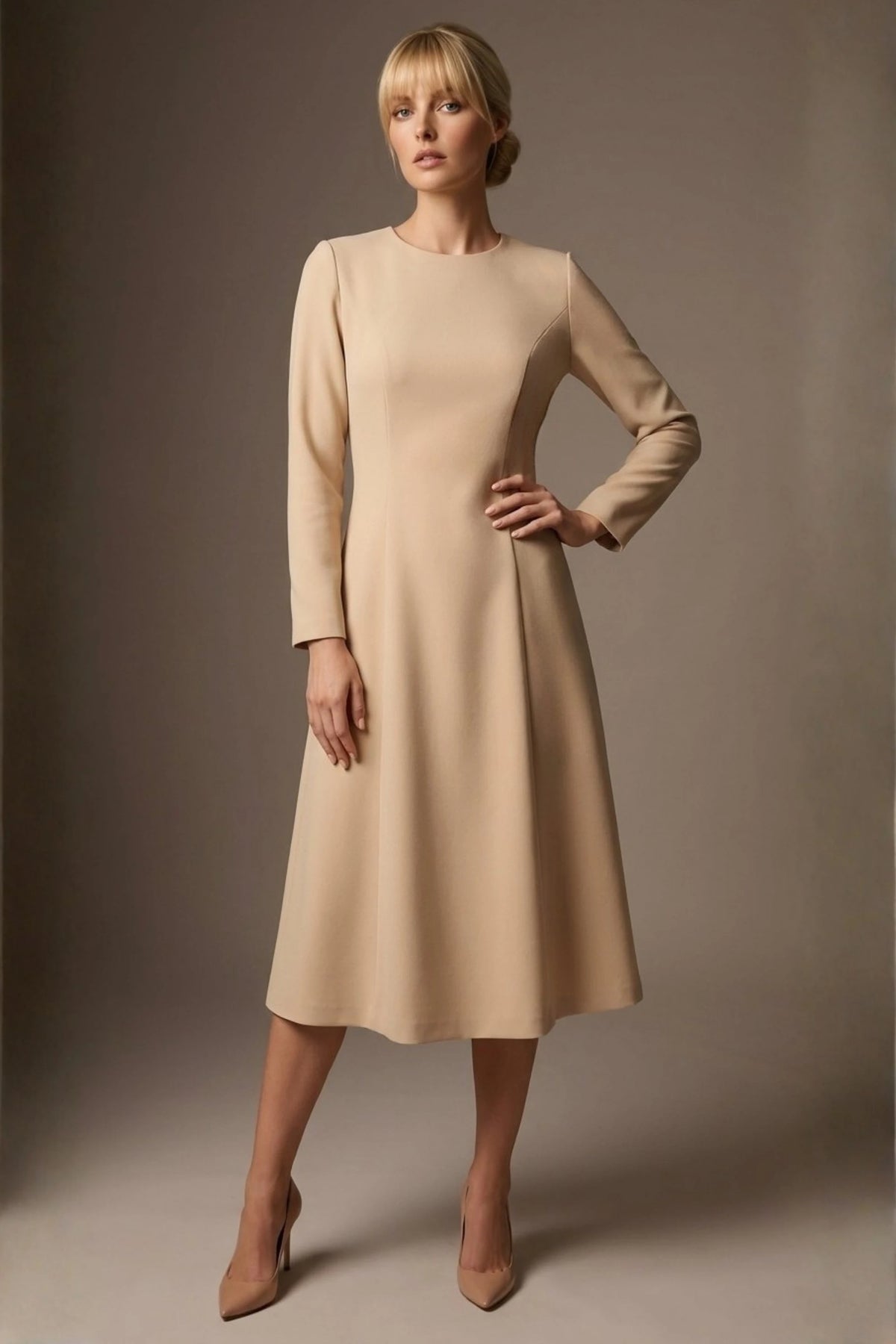 Turner Long Sleeve A-Line Dress – Diva Catwalk, image 20