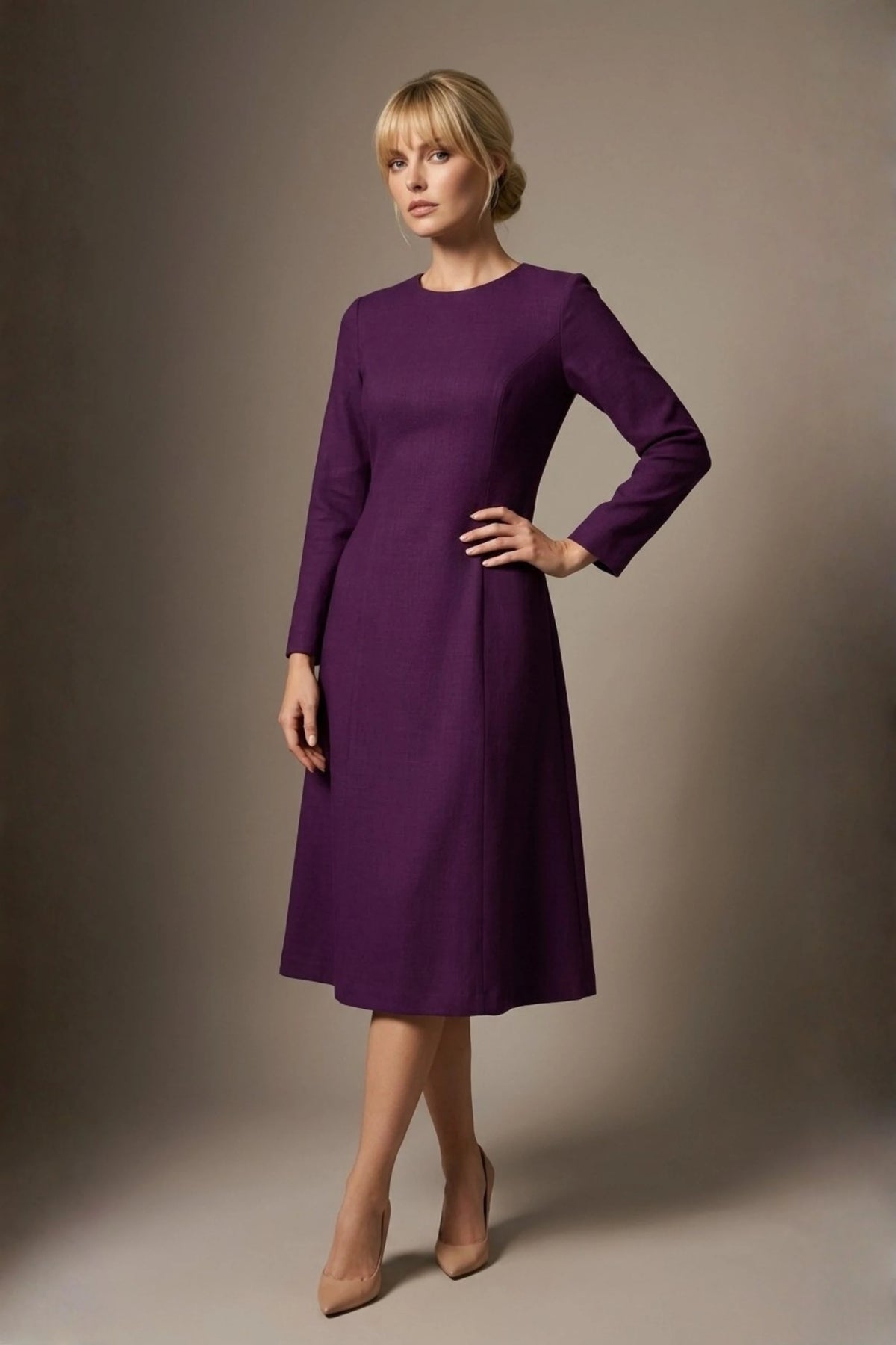 Turner Long Sleeve A-Line Dress – Diva Catwalk, image 27
