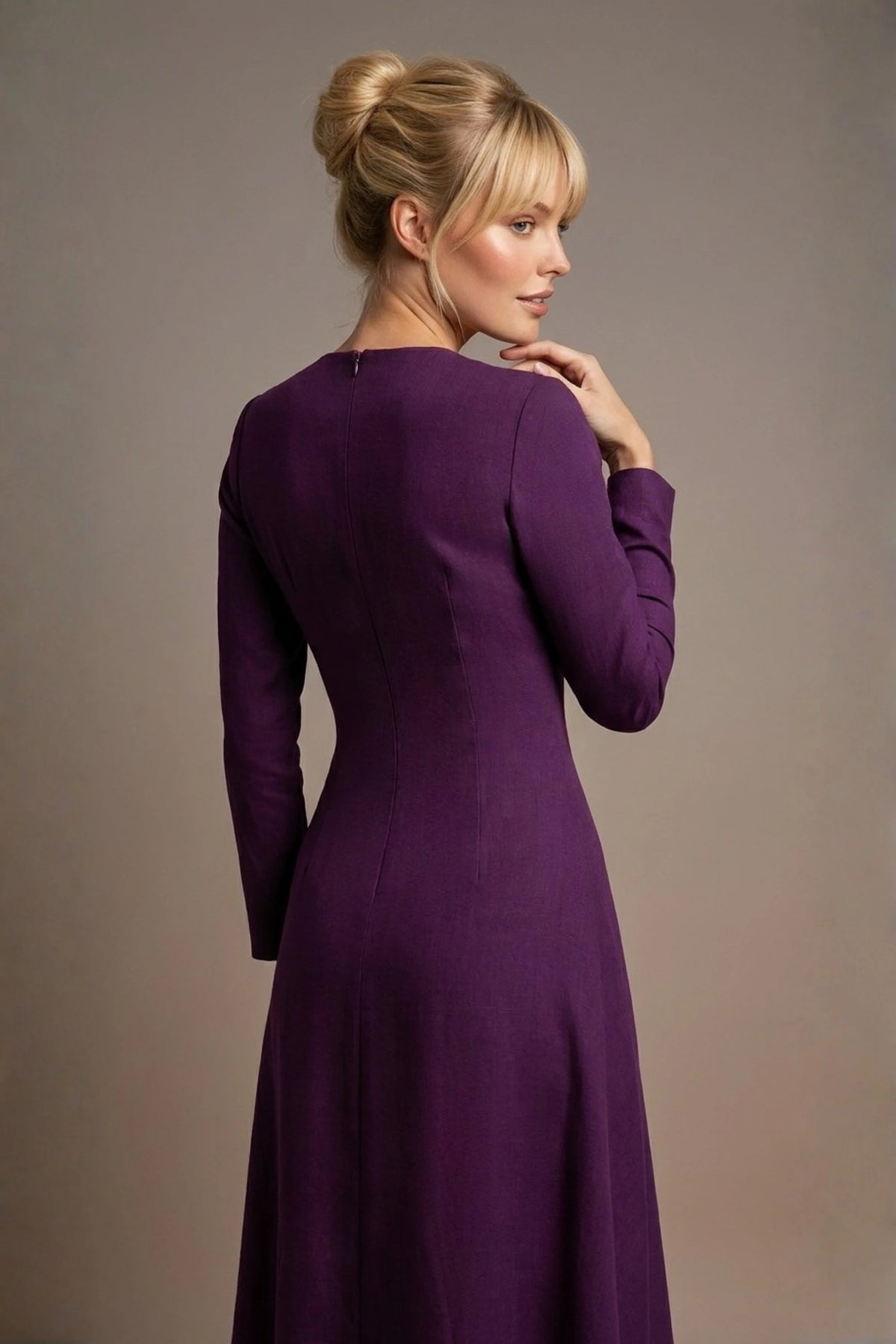 Turner Long Sleeve A-Line Dress – Diva Catwalk, image 29