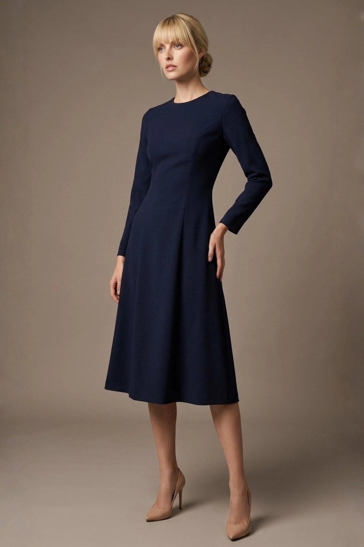 Turner Long Sleeve A-Line Dress