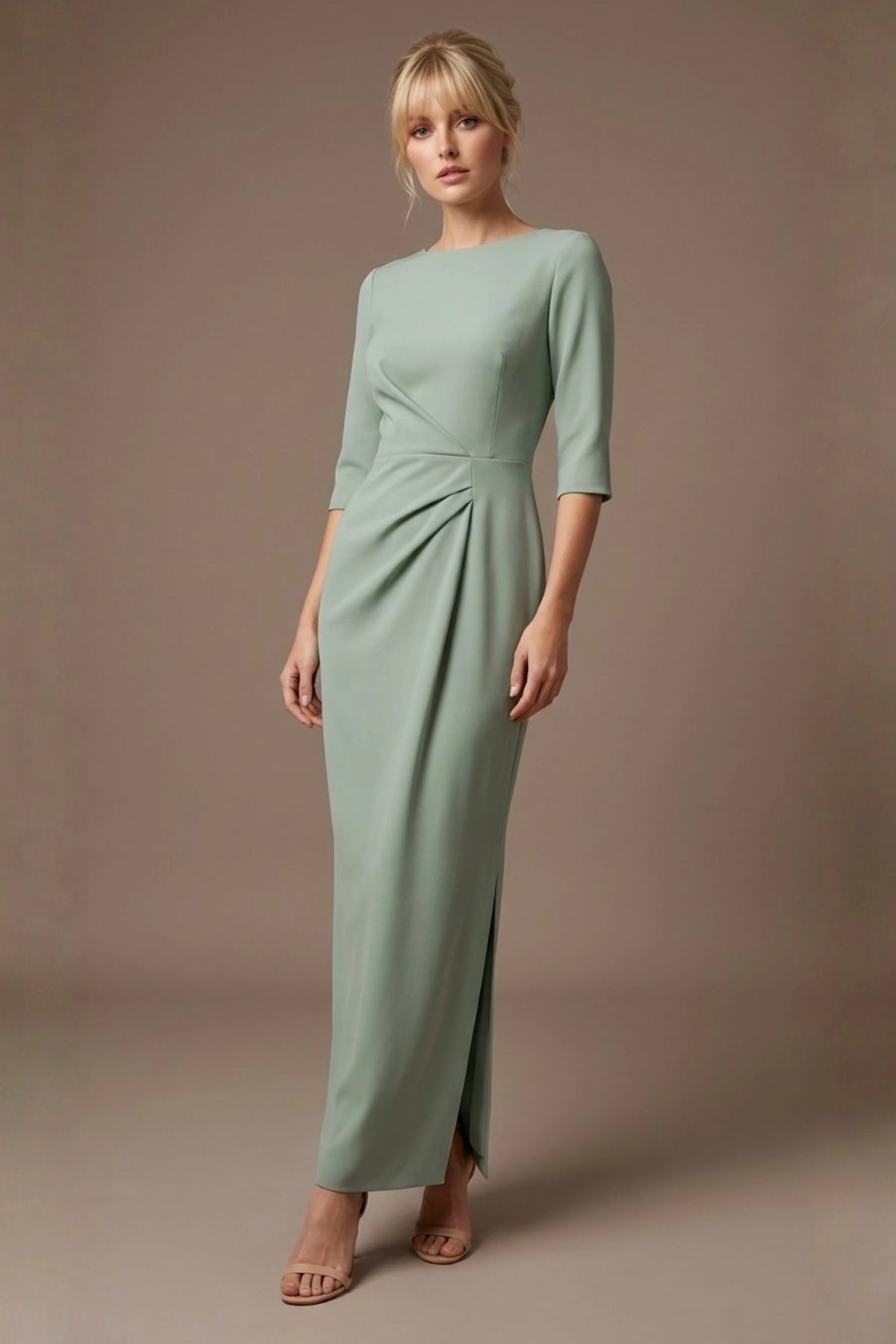 Havana Boat Neck Maxi Dress in Egg Shell Blue – Diva Catwalk, image 34