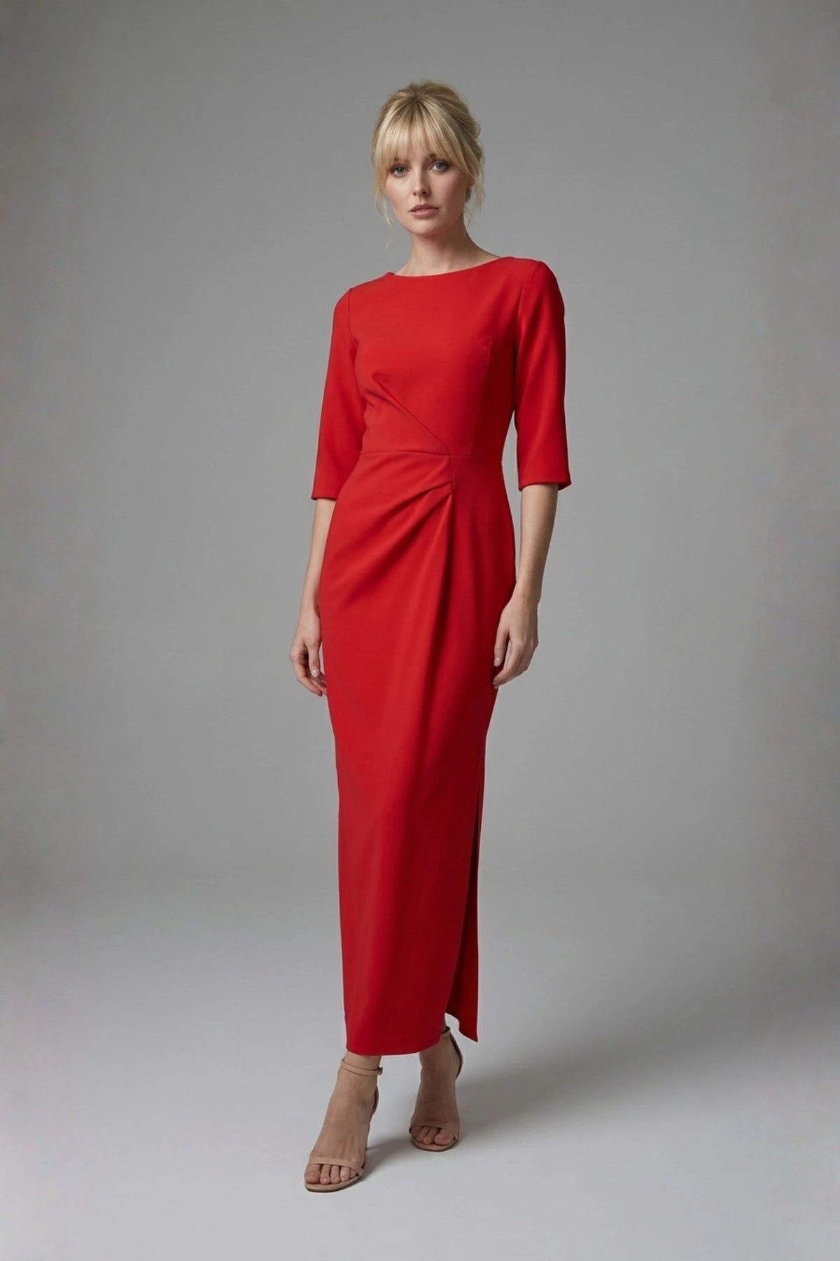 Havana Boat Neck Maxi Dress in Flame Red – Diva Catwalk, image 9