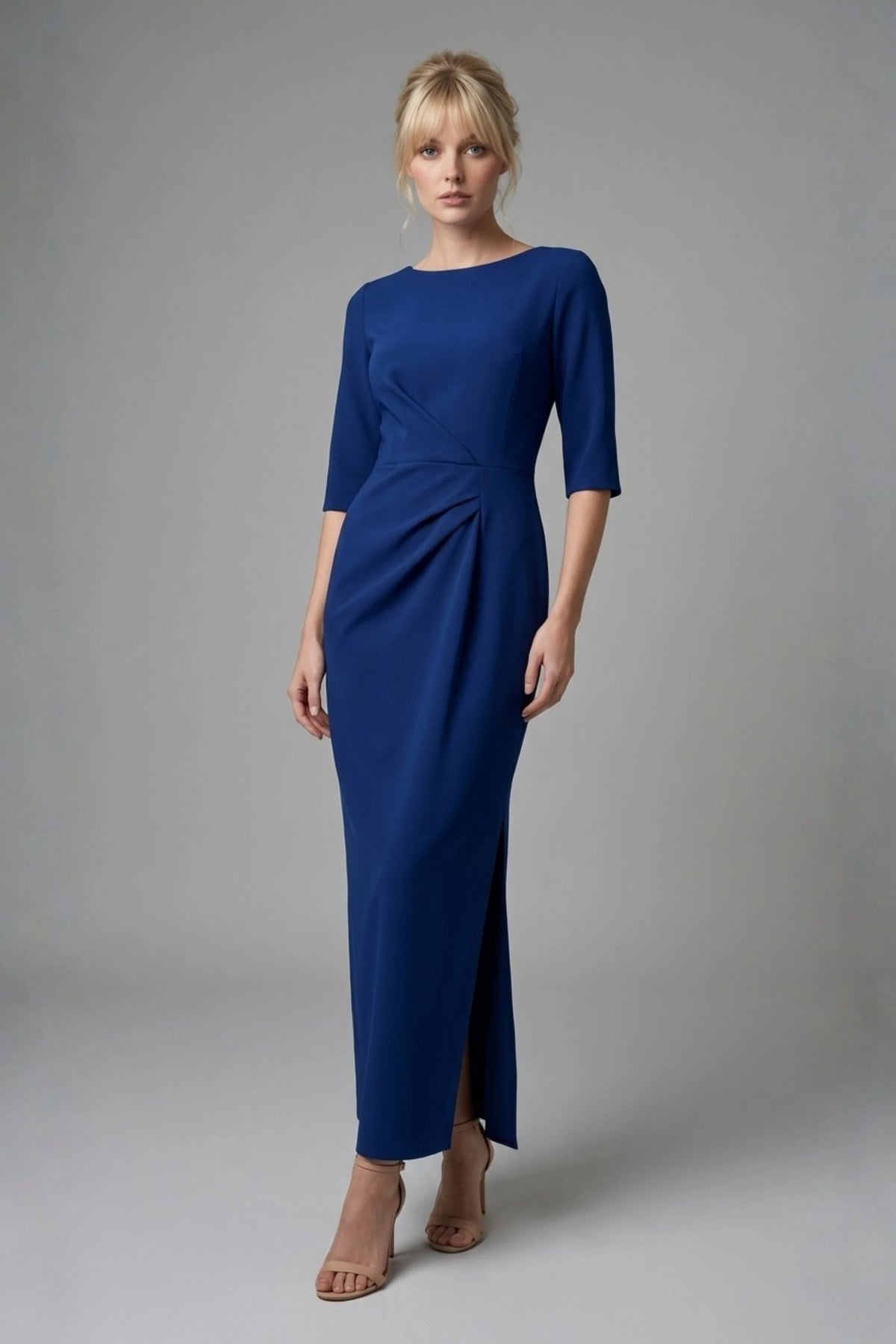 Havana Boat Neck Maxi Dress in Nautical Blue – Diva Catwalk, image 46