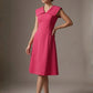Burghfield Fold-Over Collar A-Line Dress