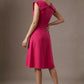 Burghfield Fold-Over Collar A-Line Dress