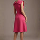 Burghfield Fold-Over Collar A-Line Dress