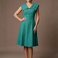 Burghfield Fold-Over Collar A-Line Dress
