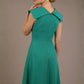 Burghfield Fold-Over Collar A-Line Dress